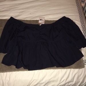 Navy off the shoulder top